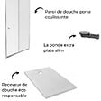 JACOB DELAFON - Receveur douche Ipso 140 x 80 + paroi coulissante niche + bonde - vignette