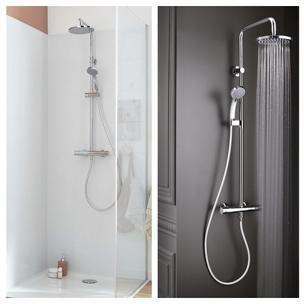 JACOB DELAFON - Colonne de douche thermostatique Simone 4 jets - large
