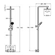 JACOB DELAFON - Colonne de douche thermostatique Simone 4 jets - vignette