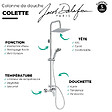 JACOB DELAFON - Colonne de douche mécanique Colette + nettoyant Briochin - vignette