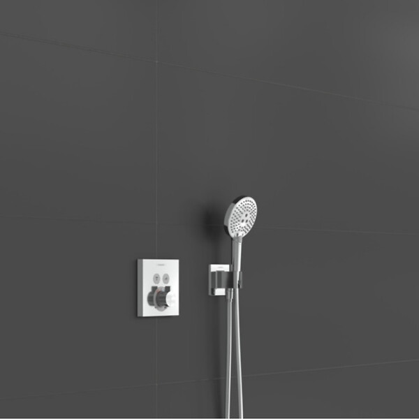 HANSGROHE - kit encastré Raindance E avec mitigeur thermostatique ShowerSelect Square Hansgrohe - large