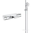 GROHE - Grohe - Robinet bain thermostatique avec tablette Grohtherm + Ensemble de douche Rainshower - vignette