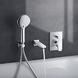 DURAVIT - Pommeau de douche Universal 11 cm 3 jets chromé blanc - vignette