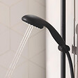GROHE - Pommeau de douche Vitalio Start 2 jets avec barre noir mat + microfibre - vignette