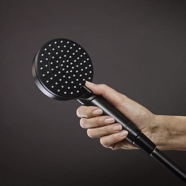 HANSGROHE - Pommeau de douche Vernis Blend + Flexible Isiflex 160 cm noir mat - large