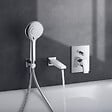 DURAVIT - Pommeau de douche 3 jets Universal avec curseur chromé + flexible de douche - vignette