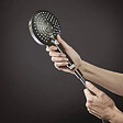 HANSGROHE - Flexible de douche 1,25 m Isiflex noir chromé brossé - vignette