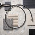 HANSGROHE - Flexible de douche Designflex 160 cm noir chromé brossé - vignette