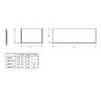 JACOB DELAFON - Tablier frontal pour baignoire rectangulaire 180 x 90 x 60 cm installation angle Blanc mat - vignette