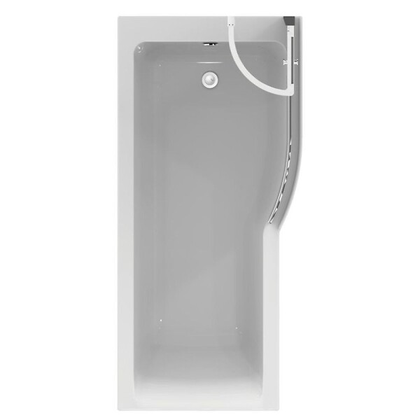 IDEAL STANDARD - Ideal Standard Tablier baignoire frontal 1700 mm asymétrique Connect Air blanc - large