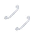 PELLET - Lot de 2 barres droite PMR PELLET Essentiel confort 60 cm aluminium époxy blanc - vignette