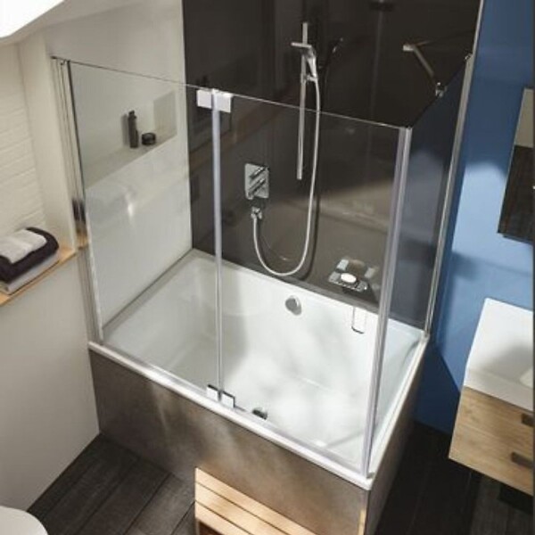 JACOB DELAFON - Baignoire bain douche Capsule profonde 140 x 90 cm + nettoyant - large