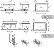 JACOB DELAFON - Baignoire bain douche Capsule profonde 140 x 90 cm + nettoyant - vignette