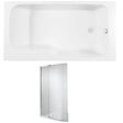 JACOB DELAFON - Baignoire bain douche Malice antidérapante + pare bain 170 x 90, version droite - vignette