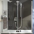JACOB DELAFON - Baignoire bain douche Capsule, compacte + pare bain en niche 120 x 80 cm - vignette