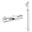 GROHE - Robinet bain thermostatique Grohe Grohtherm + Ensemble de douche Grohe Rainshower - vignette