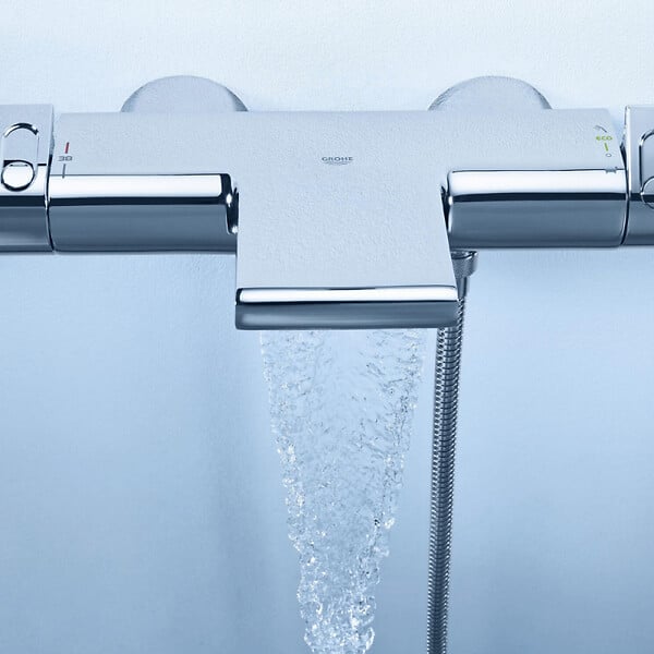 GROHE - Robinet bain thermostatique Grohe Grohtherm + Ensemble de douche Grohe Rainshower - large