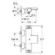 GROHE - Robinet bain thermostatique Grohe Grohtherm + Ensemble de douche Grohe Rainshower - vignette