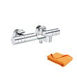 GROHE - Mitigeur de bain douche thermostatique Quickfix Precision Get + microfibre - vignette