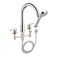HANSGROHE - Mélangeur bain douche 4 trous Vernis Blend chromé + corps d'encastrement - vignette