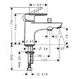 HANSGROHE - Hansgrohe Vernis Blend Mitigeur bain/ douche monotrou avec cartouche en céramique, Chrome (71444000) - vignette