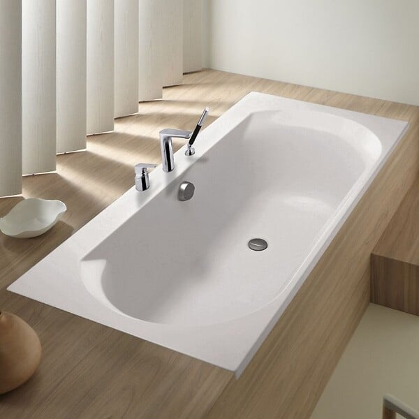 JACOB DELAFON - Mitigeur baignoire Aleo+ 3 trous + pommeau de douche + flexible - large