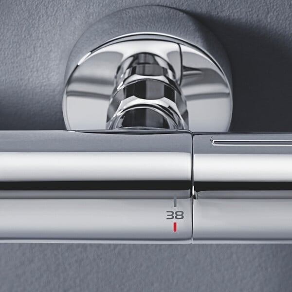 GROHE - Pack mitigeur bain douche thermostatique Precision Get +  Douchette Vitalio Start 100 + Flexible 2000 - large