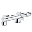 GROHE - Mitigeur baignoire thermostatique Grohtherm 800 Cosmopolitan 1/2 + Colonnettes Luxe chromé - vignette