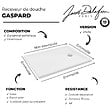 JACOB DELAFON - Receveur de douche 120 x 90 Gaspard extra-plat céramique bonde à droite - vignette