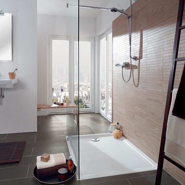 VILLEROY ET BOCH - Receveur de douche antidérapant 120 x 80  Lifetime Plus Cerasoft céramique blanc - large