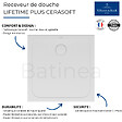 VILLEROY ET BOCH - Receveur de douche antidérapant 80 x 80  Lifetime Plus Cerasoft céramique blanc - vignette