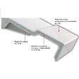 JACOB DELAFON - Receveur de douche antidérapant 120 x 90 Flight Neus extra plat rectangle blanc - vignette