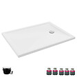 JACOB DELAFON - Receveur de douche 120 x 90 Gaspard bonde à droite + bonde + kit de réhausse - vignette