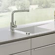 VILLEROY ET BOCH - Robinet cuisine  Steel Shower acier massif - vignette