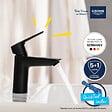 GROHE - Lot de 2  mitigeurs lavabo Start ouverture eau froide noir S - vignette