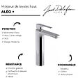 JACOB DELAFON - Mitigeur lavabo haut Aleo+ avec vidage - vignette