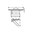 HANSGROHE - Porte-papier WC avec tablette noir mat - vignette