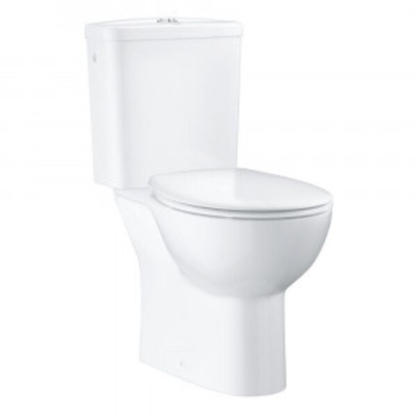 GROHE - Pack WC à poser Bau Ceramic quickfix + Accessoires salle de bain Essentials Cube - large