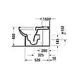 DURAVIT - WC à poser sortie horizontale Duravit No.1 avec abattant frein de chute - vignette