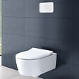 VILLEROY ET BOCH - Pack WC suspendu sans bride  Avento + Bâti support ViConnect Pro + abattant frein de chute + plaque noir mat - vignette