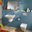 JACOB DELAFON - Pack WC suspendu sans bride Struktura avec abattant + bâti support + plaque - vignette
