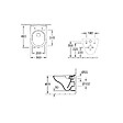 VILLEROY ET BOCH - Pack WC suspendu compact sans bride  O.novo + abattant + plaque blanche + bâti - vignette