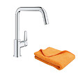 GROHE - Robinet de cuisine monocommande Start 2021 chromé + microfibre - vignette