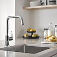 GROHE - Robinet de cuisine monocommande Start 2021 chromé + microfibre - vignette