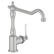 JACOB DELAFON - Mitigeur cuisine Cleo, Bec haut inox brosse - vignette