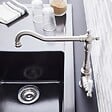 JACOB DELAFON - Mitigeur cuisine Cleo, Bec haut inox brosse - vignette