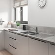 GROHE - Robinet de cuisine bec bas Start 2021 chromé + microfibre - vignette