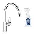 GROHE - robinet mitigeur cuisine Bauloop bec haut + produit entretien - vignette