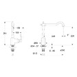 JACOB DELAFON - Mitigeur cuisine bec haut Cleo chrome + Nettoyant Briochin - vignette
