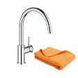 GROHE - Robinet de cuisine Start Classic Quickfix chromé + microfibre - vignette